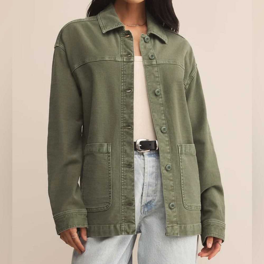 NWT Z Supply On The Road Twill Jacket Large